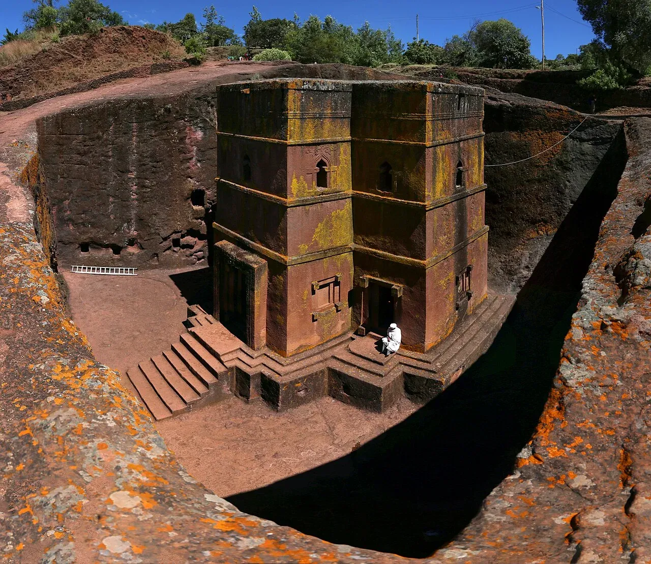 The rock-hewn Church of Saint George in Lalibela